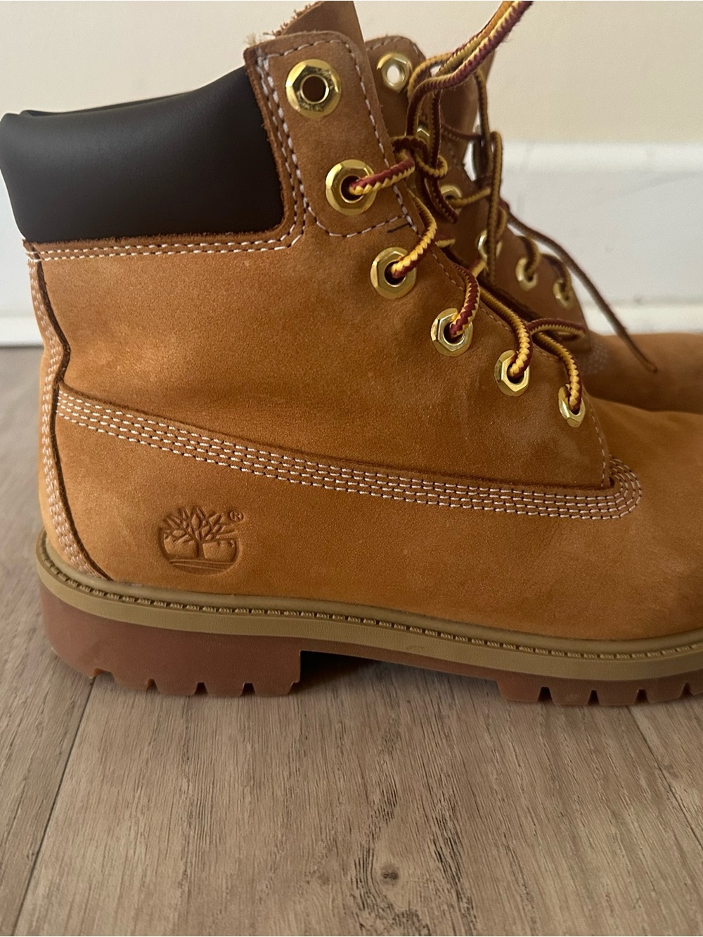 Timberland Kids Brown Wheat Lace-Up Waterproof Boot